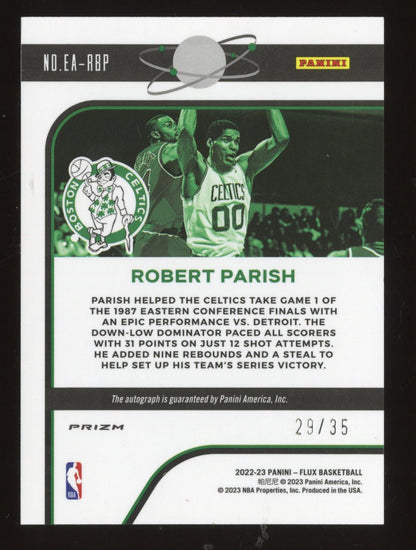 2022-23 Panini - Flux Basketball Robert Parish #EA-RBP /35