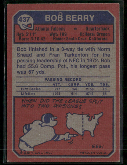 1973 Topps Bob Berry #437