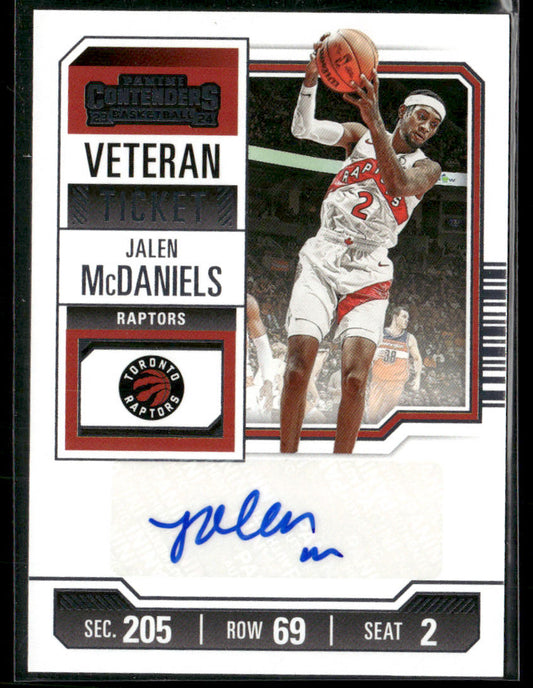 2023-24 Contenders Basketball Jalen McDaniels #VTR-JMP Autograph