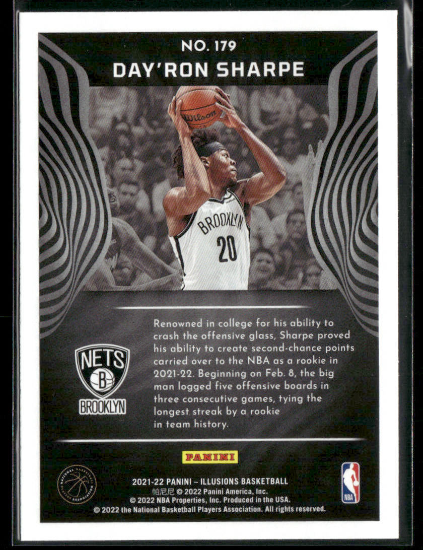 2021-22 Panini Illusions Day'Ron Sharpe #179