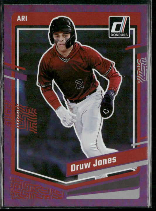 2023 Panini Donruss Druw Jones #91 Holo Purple