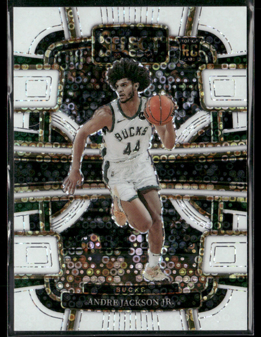 2023-24 Panini Select Andre Jackson Jr. #98 Disco White Prizm Rookie /75