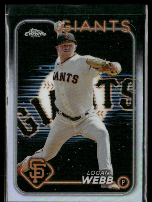 2024 Topps Chrome Logan Webb #168 Team Logo Short Print