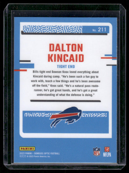 2023 Panini Donruss Optic Dalton Kincaid #211 Rated Rookie