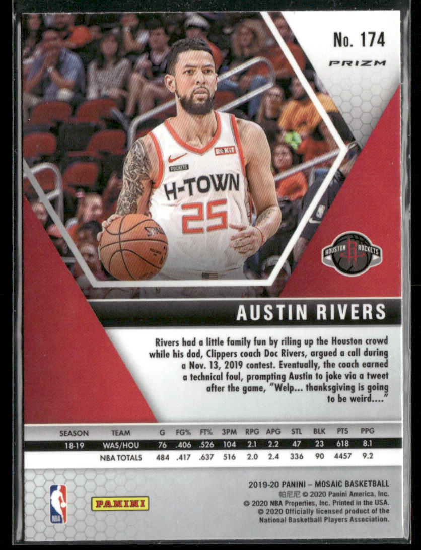 2019 Panini Mosaic Austin Rivers #174 Genesis Short Print