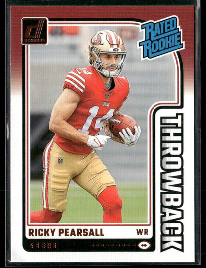 2024 Panini Donruss Ricky Pearsall #33 Throwback Rated Rookie