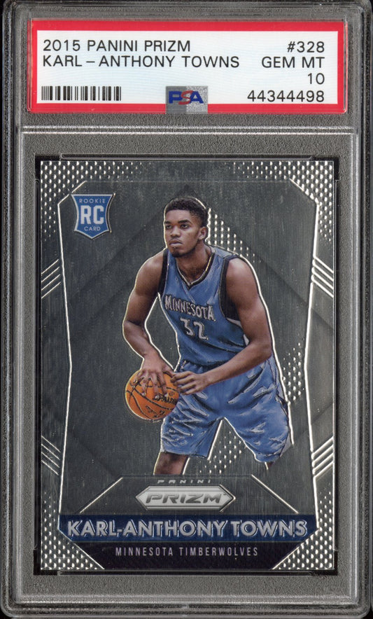 2015 Panini Prizm Karl-Anthony Towns #328 PSA 10