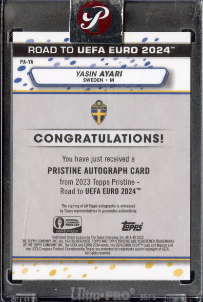 2023 Topps Pristine Yasin Ayari #PA-YA Autograph