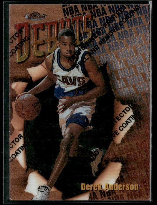 1997-98 Topps Finest Derek Anderson #D14 Debuts Rookie