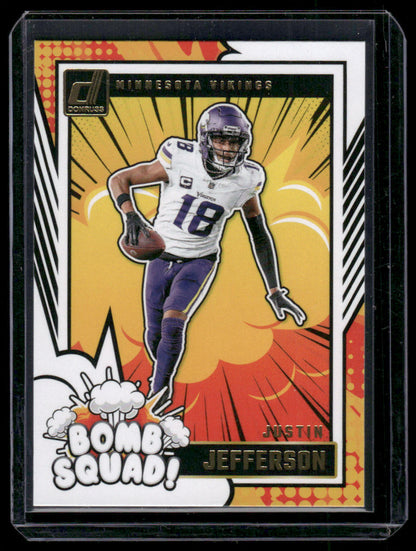 2024 Panini Donruss Justin Jefferson #20 Bomb Squad