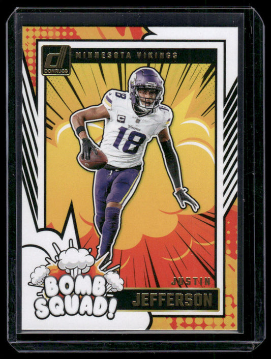 2024 Panini Donruss Justin Jefferson #20 Bomb Squad