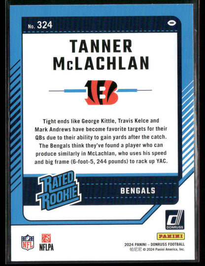 2024 Donruss Tanner McLachlan #324 Rated Rookie