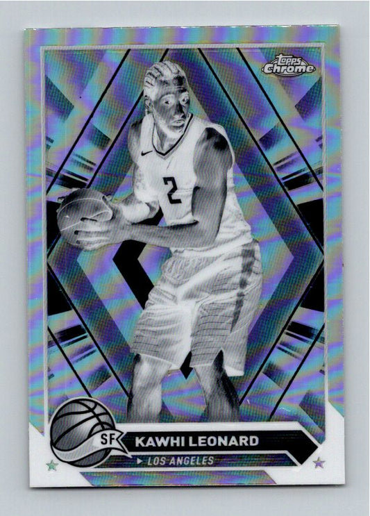 2023.-24 Topps Chrome Kawhi Leonard #93 Negative Variation Short Print