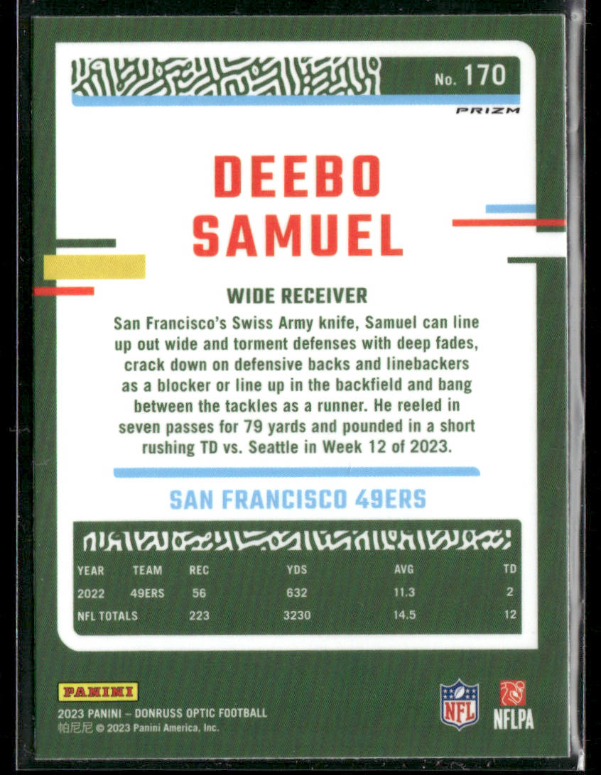 2023 Panini Optic Deebo Samuel #170 Holo