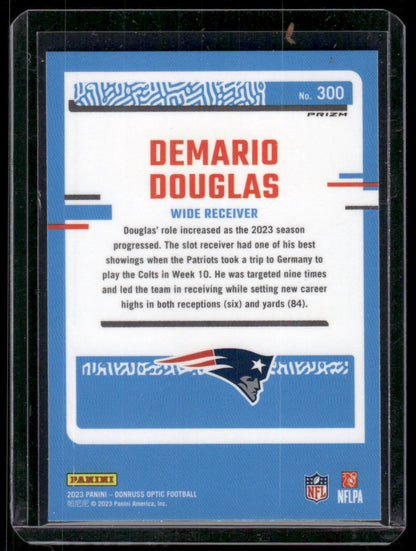 2023 Panini Donruss Optic Demario Douglas #300 Holo Prizm Rated Rookie