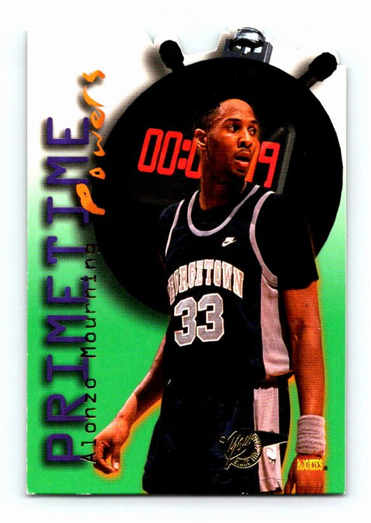 1992 Signature Rookies Alonzo Mourning #PT5 Die-Cut Rookie