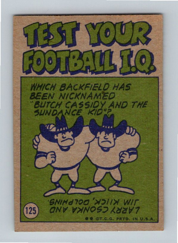 1972 Topps Rick Volk #125