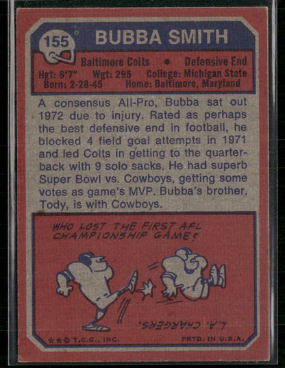 1973 Topps Bubba Smith #155