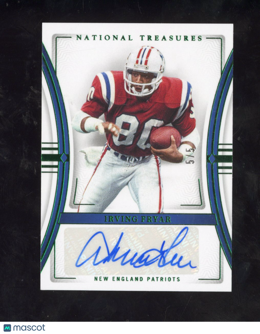 2023 Panini National Treasures Irving Fryar #SIG-IFR Emerald Signatures Auto 5/5