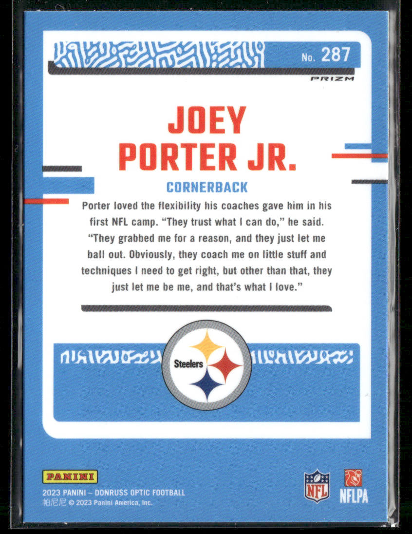 2023 Panini Donruss Optic Joey Porter Jr. #287 Rated Rookie