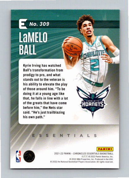 2021-22 Panini Chronicles LaMelo Ball #309 Essentials