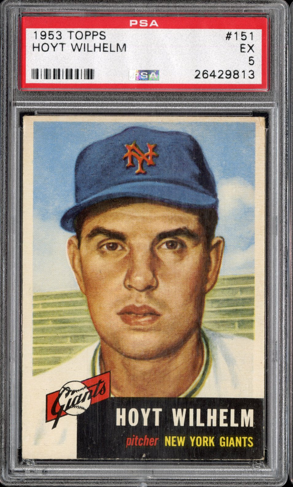 1953 Topps Hoyt Wilhelm #151 PSA 5