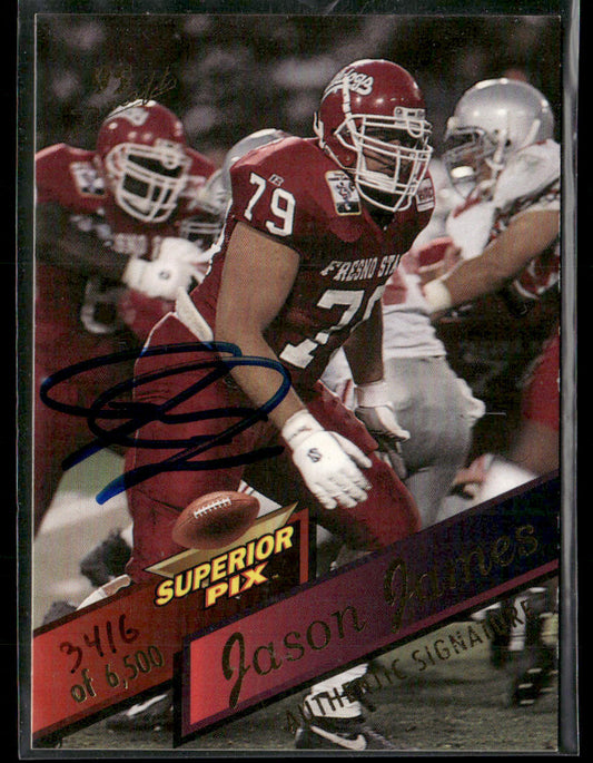 1995 Superior Pix Jason James #107 Autograph /6500