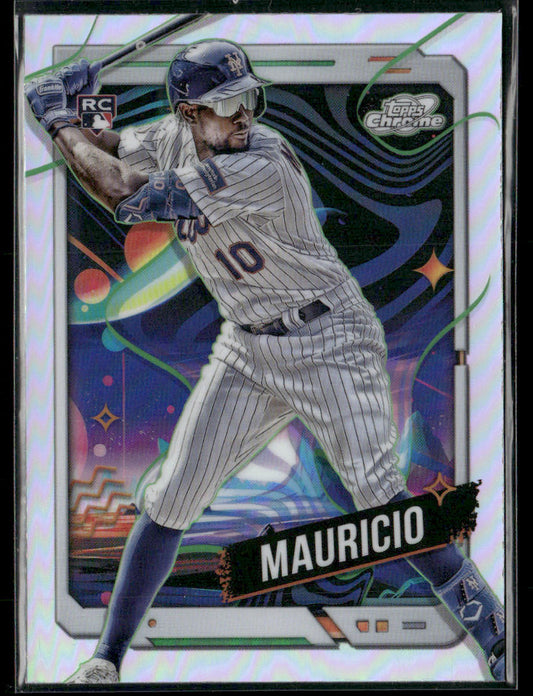 2024 Topps Chrome Cosmic Ronny Mauricio #10 Refractor Rookie