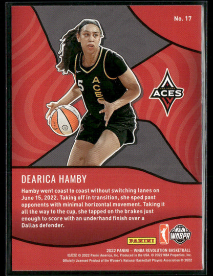 2022 Panini Revolution Dearica Hamby #17 Shock Wave