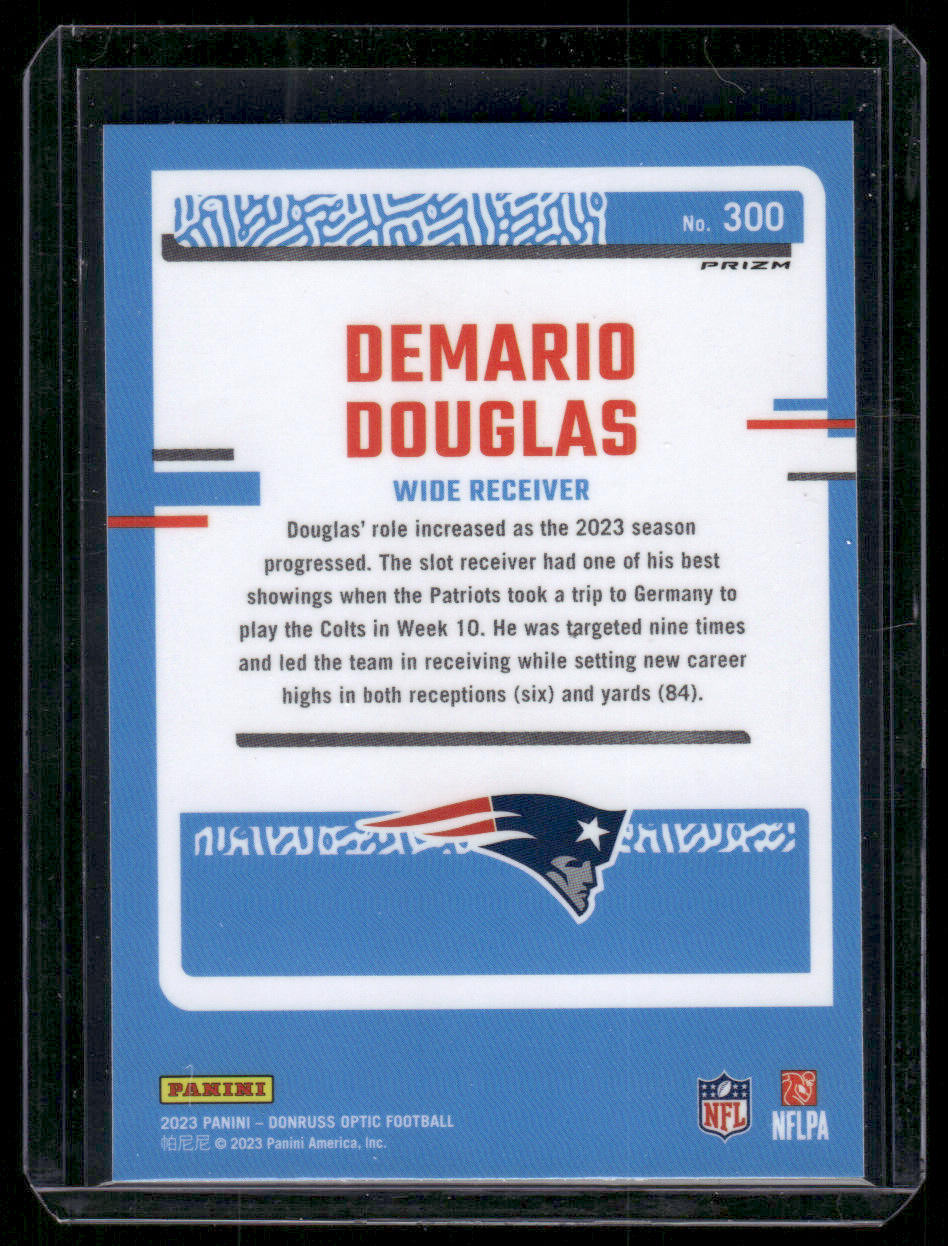 2023 Panini Donruss Optic Demario Douglas #300 Pink Prizm Rated Rookie