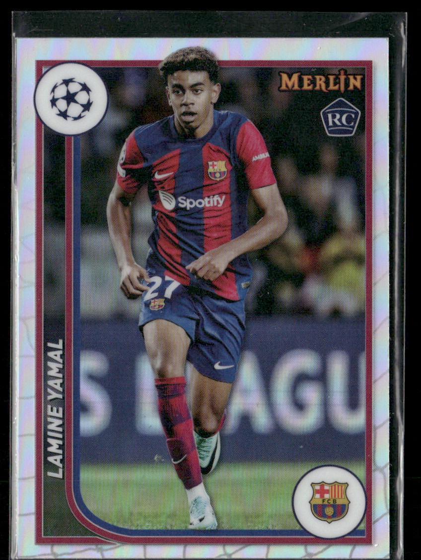 2024 Topps Merlin Lamine Yamal #27 Refractor Rookie