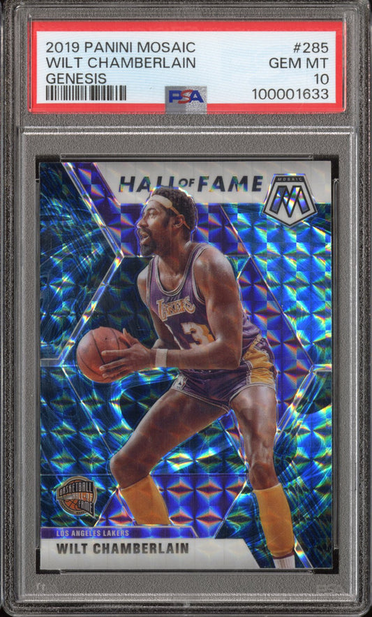 2019 Panini Mosaic Wilt Chamberlain #285 Genesis PSA 10