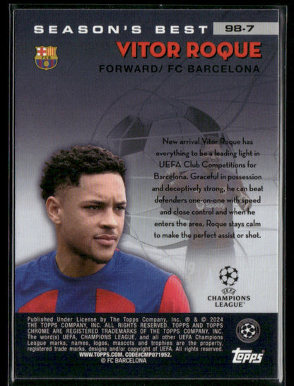 2024 Topps Chrome Vitor Roque #98-7 Rookie