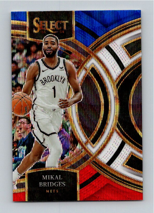 2023 Panini Select Mikal Bridges #167 Tri-Color Premier