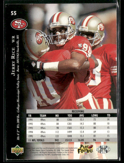 1996 Upper Deck Jerry Rice #55