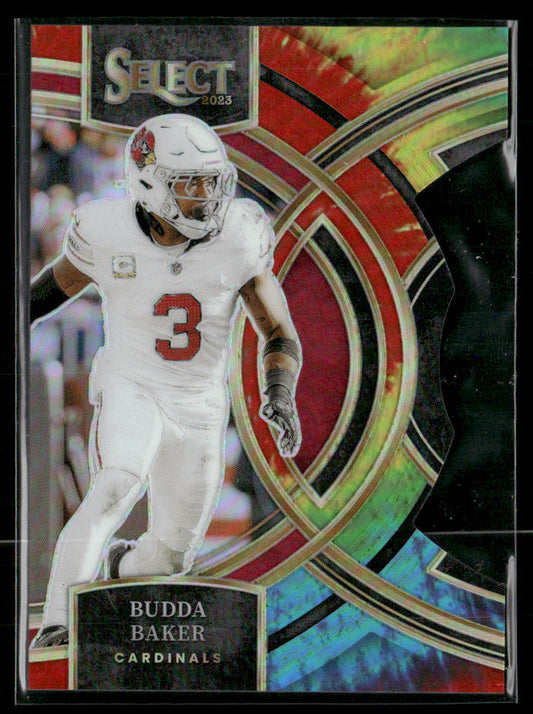 2023 Panini Select Budda Baker #107 Premier Tie-Dye Die-Cut /25