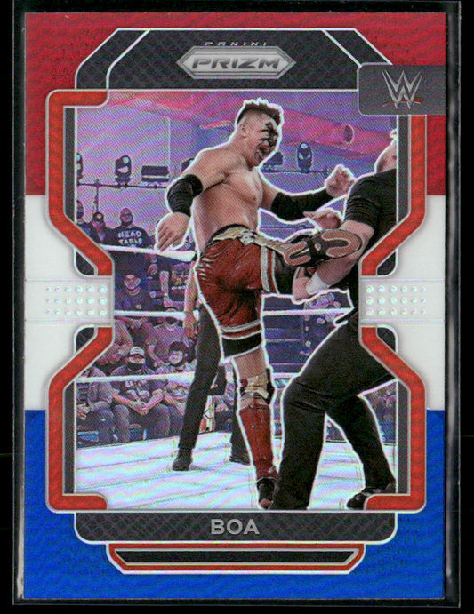 2022 Prizm WWE BOA #126 Red White Blue