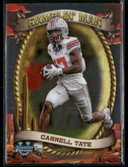 2024 Bowman Chrome University Carnell Tate #RM-10