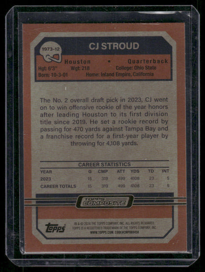 2023 Topps Composite CJ Stroud #7 Chrome Rookie