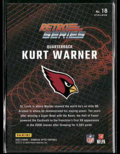 2023 Panini Donruss Optic Kurt Warner #18 Retro Series