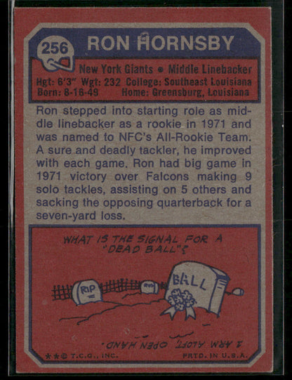 1973 Topps Ron Hornsby #256