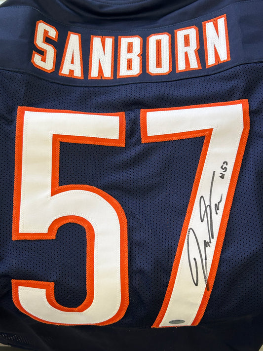 Jack Sanborn Chicago Bears Signed Football Jersey