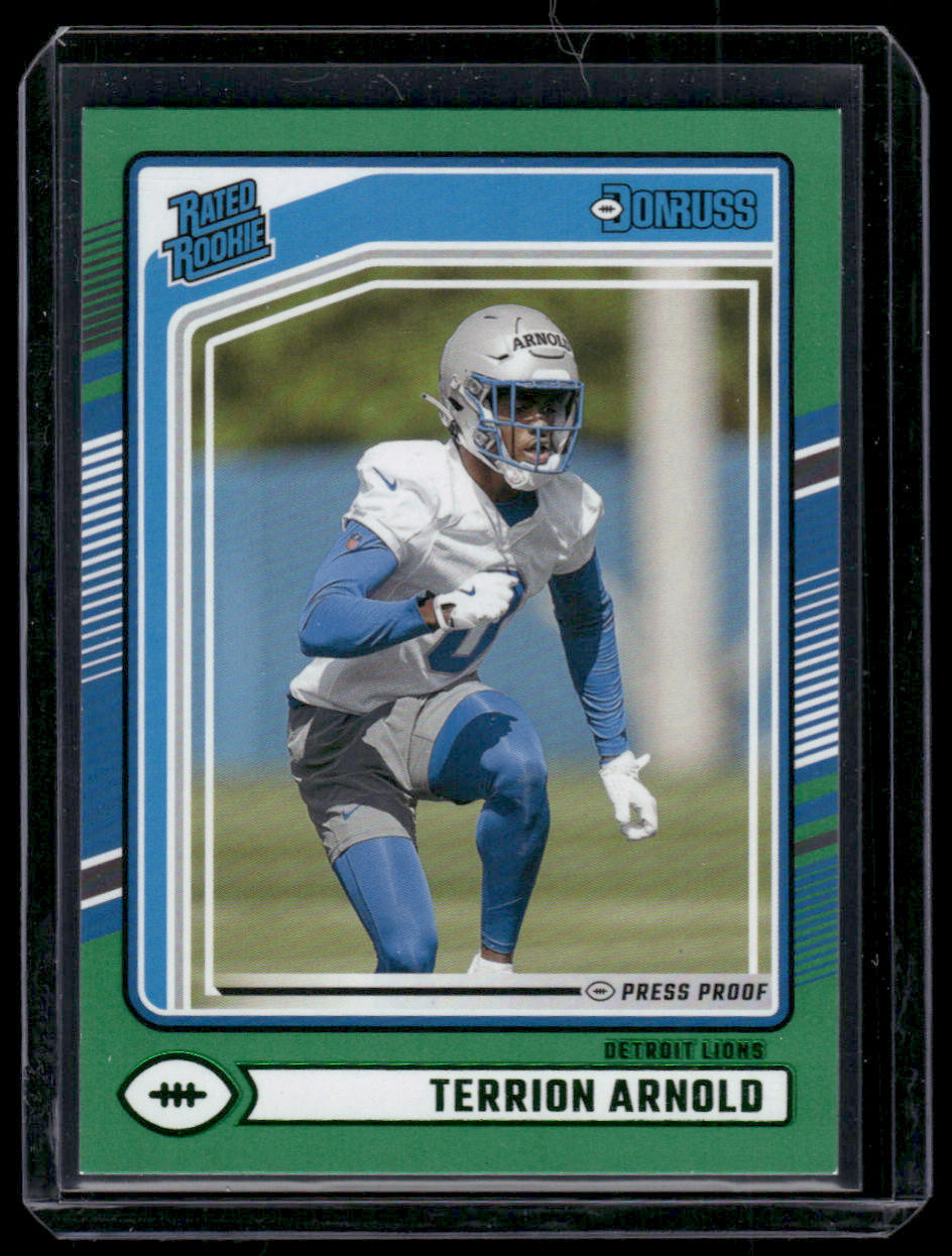 2024 Donruss Terrion Arnold #371 Green Press Proof