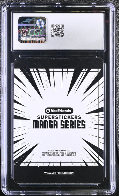 2025 Veefriends Super Stickers: Manga Helpful Hippo CGC 8