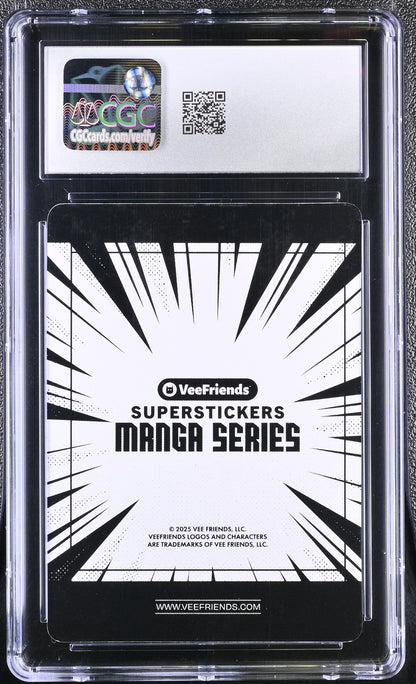 2025 Veefriends Super Stickers: Manga Gracious Grizzly Bear CGC 9.5