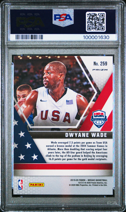 2019 Panini Mosaic Dwyane Wade #259 Genesis PSA 10