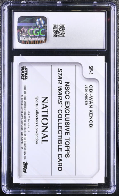 2025 Topps Chrome Star Wars The National Obi-Wan Kenobi #SW-4 Refractor CGC 9
