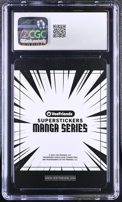 2025 VeeFriends Super Stickers Manga Adventurous Astronaut Black & White CGC 8.5