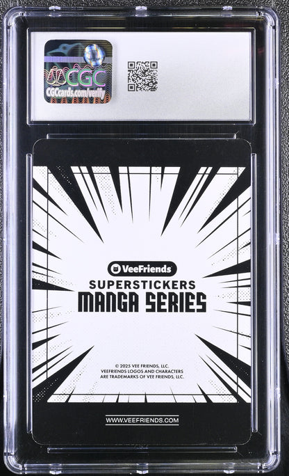 2025 Veefriends Super Stickers: Manga Tremendous Tiger /99 Green Splash CGC 10