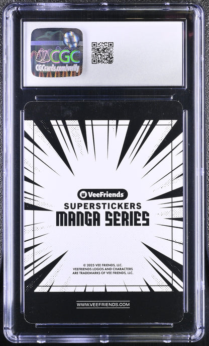 2025 VeeFriends Super Stickers Manga Series Big Game Bandicoot CGC 8.5